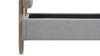 Diego Low Upholstered Platform Bed, Queen, Light Grey 19
