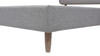 Diego Low Upholstered Platform Bed, King, Light Grey 15