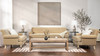 Alana 38" Lawson Accent Arm Chair Metal Casters, Fawn Brown 8