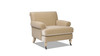 Alana 38" Lawson Accent Arm Chair Metal Casters, Fawn Brown 5