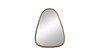 Naveen 37.5" Natural Pine Wood Oblong Oval Modern Wall Mirror 1