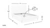 Stockholm Modern Wavy Headboard Platform Bed, Queen, Antique White 13