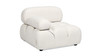 Marcel 36" Modular Modern Lounge Arm Chair, Ivory White Boucle 4