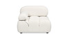 Marcel 36" Modular Modern Lounge Arm Chair, Ivory White Boucle 7