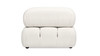 Marcel 36" Modular Modern Lounge Arm Chair, Ivory White Boucle 8