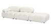 Marcel 109.5" Modular Modern Chaise Single Arm 3-Piece Sofa, Ivory White Boucle 4