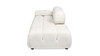 Marcel 109.5" Modular Modern Chaise Single Arm 3-Piece Sofa, Ivory White Boucle 8