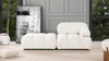 Marcel 72.5" Modular Modern 2-Piece Loveseat Sofa, Ivory White Boucle 3