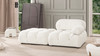 Marcel 72.5" Modular Modern 2-Piece Loveseat Sofa, Ivory White Boucle  9
