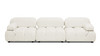 Marcel 109.5" Modular Modern 3-Piece Sofa, Ivory White Boucle 1