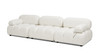 Marcel 109.5" Modular Modern 3-Piece Sofa, Ivory White Boucle 4