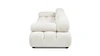 Marcel 109.5" Modular Modern 3-Piece Sofa, Ivory White Boucle 5