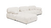 Marcel 109.5" Modular Modern 4-Piece Reversible Sectional Sofa, Ivory White Boucle 5