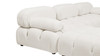 Marcel 109.5" Modular Modern 4-Piece Reversible Sectional Sofa, Ivory White Boucle 11
