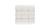 Marcel 36" Modular Modern Cocktail Ottoman, Ivory White 7