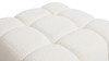 Marcel 36" Modular Modern Cocktail Ottoman, Ivory White 10