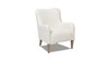 Nimbus 27.5" Curved Accent Chair, Ivory White Boucle 4