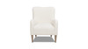 Nimbus 27.5" Curved Accent Chair, Ivory White Boucle 5