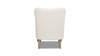 Nimbus 27.5" Curved Accent Chair, Ivory White Boucle 10