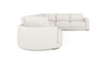 Laguna 166" Left-Arm Facing Modern Modular Feather-Cushion 4-Piece Chaise Sectional Sofa, Wheat Cream Beige 10