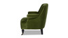 Eloise 30" Pleated Sock Arm Accent Armchair, Olive Green 10