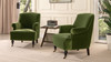 Eloise 30" Pleated Sock Arm Accent Armchair, Olive Green 13