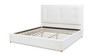 Miramar King Cushion-Back Headboard Platform Bed Frame, Antique White 7