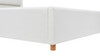 Miramar King Cushion-Back Headboard Platform Bed Frame, Antique White 12
