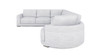 Laguna 166" Right-Arm Facing Modern Modular Feather-Cushion 4-Piece Chaise Sectional Sofa, Cloud Light Gray 6