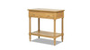 Easton 28" Modern Farmhouse Turned 1-Drawer Storage Side Table with Shelf, Natural Brown 4