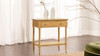 Easton 28" Modern Farmhouse Turned 1-Drawer Storage Side Table with Shelf, Natural Brown 10