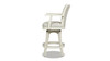Williams 27” Swivel Counter Height Bar Stool with White Oak Wood Frame, White Pepper 5