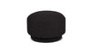 Fuji 15" Mushroom Footstool Ottoman, Ebony Black Bouclé 1