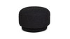 Fuji 15" Mushroom Footstool Ottoman, Ebony Black Bouclé 4