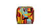 Pouf 23" Luxury Oversized Bean Bag Cube Ottoman, Colorpop Multicolored 5