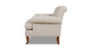 Alana 38" Lawson Accent Arm Chair Metal Casters, Sky Neutral 6