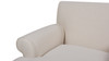 Alana 38" Lawson Accent Arm Chair Metal Casters, Sky Neutral 9