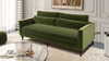 Elliot 84" Track Arm Sofa with Caster Turn Legs, Olive Green 3