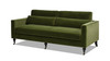 Elliot 84" Track Arm Sofa with Caster Turn Legs, Olive Green 6