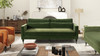 Elliot 84" Track Arm Sofa with Caster Turn Legs, Olive Green 13