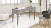 Dauphin 55" 3-Drawer Wood Executive Desk, Grey Cashmere