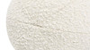 Luna 12" Round Sphere Accent Ball Throw Pillow, Ivory White Boucle 8