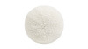 Luna 12" Round Sphere Accent Ball Throw Pillow, Ivory White Boucle 6