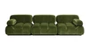 Marcel 109.5" Bubble Modular Modern 3-Piece Sofa, Olive Green 1