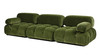Marcel 109.5" Bubble Modular Modern 3-Piece Sofa, Olive Green 13