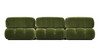 Marcel 109.5" Bubble Modular Modern 4-Piece Reversible Sectional Sofa, Olive Green 8