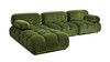 Marcel 109.5" Bubble Modular Modern 4-Piece Reversible Sectional Sofa, Olive Green 4