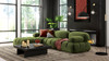 Marcel 109.5" Bubble Modular Modern 4-Piece Reversible Sectional Sofa, Olive Green 9