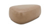 Pebble 44" Rounded Triangle Cocktail Ottoman, Tuscan Tan Brown 5