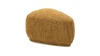 Pebble 26" Rounded Triangle Cocktail Ottoman, Mustard Yellow 1